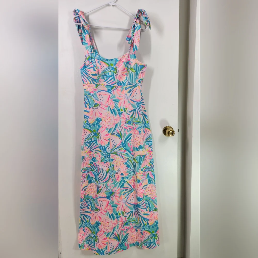 lilly pulitzer maleka maxi dress Women's Maleka Maxi Dress in Multi Tropical Punch
